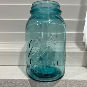 Ball Perfect Mason Aqua Glass Jar
